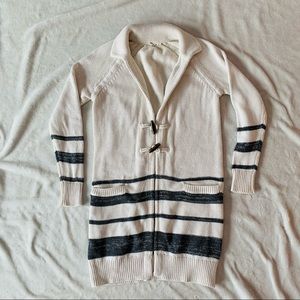 Gap Long Cardigan White/Grey size Small